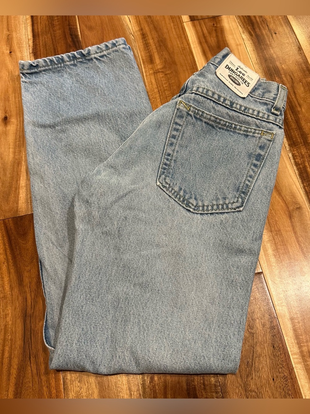 Vintage Y2K Lee Dungarees Light Wash Straight Leg Jeans Size 26